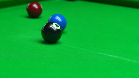 Billiards / Pool — Slow Motion (High Frame Rate) Video stock 330280003