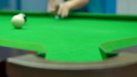 Billiards / Pool — Slow Motion (High Frame Rate) Stock Footage 330280026
