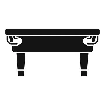 Billiards pool table flat icon design Stock Illustration