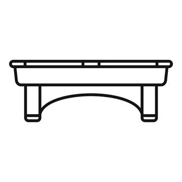 Billiards pool table outline icon vector design Stock Illustration
