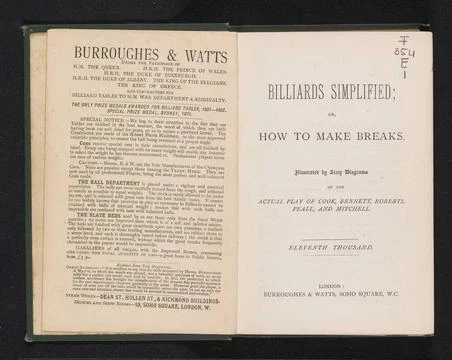 Billiards simplified; or, how to make breaks. . Copyright: xpiemagsx rmxl1... Stock Photos