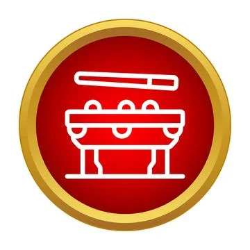 Billiards table icon representing sport and leisure 스톡 일러스트