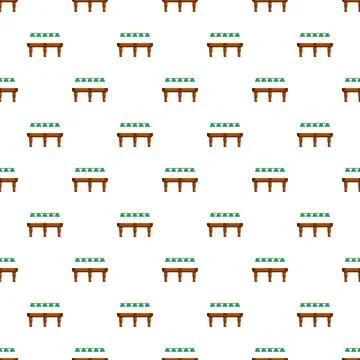 Billiards table pattern creating a seamless background Stock Illustration
