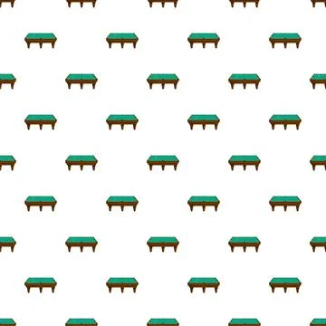 Billiards table seamless pattern flat design background イラスト素材