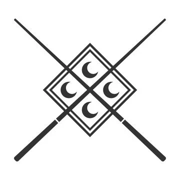 Billiards vector illustration Illustrazione stock