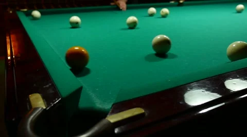 Billiards video the game green background game gambling Vidéo 67140712