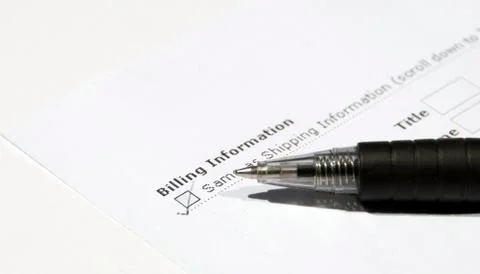 Billing information Stock Photos