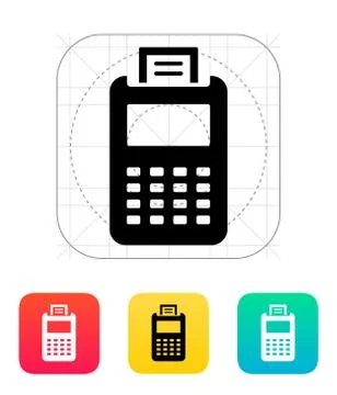 Billing machine icon Stock Illustration