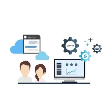 Billing Platform Software Illustrazione stock