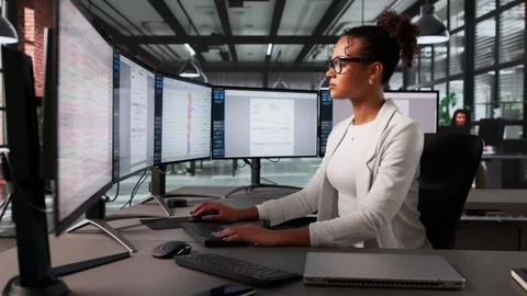 Billing Software Audit For Payroll Manager Stock Footage 318328205