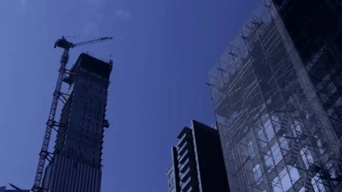 BILLIONAIRE'S ROW IN CONSTRUCTION Stock Footage 238770786