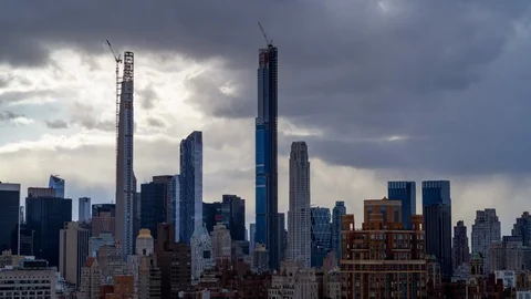 Billionaire's Row Construction I Stock Footage 125958763