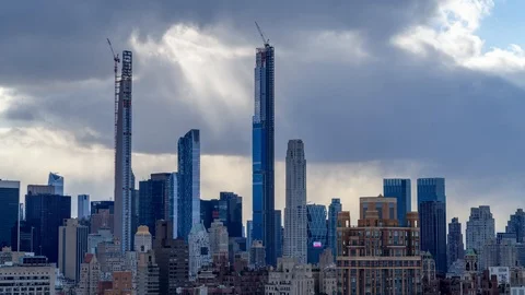 Billionaire's Row Construction Loop Stock Footage 125958244