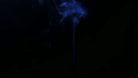 Billowing Blue Smoke Stock Footage 229932325