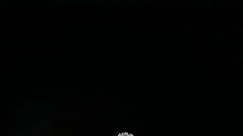 Billowing cloud on black background, slow motion Stock-Footage 61671691