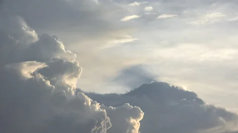 Billowing Clouds in the sky Stock Footage 56509797