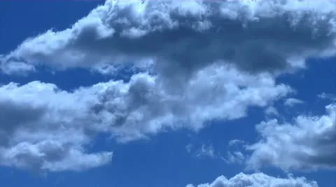Billowing Clouds TIme Lapse 1080 HD Stock Footage 12027611