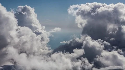 Billowing Clouds timelapse 4k Stock Footage 83691366