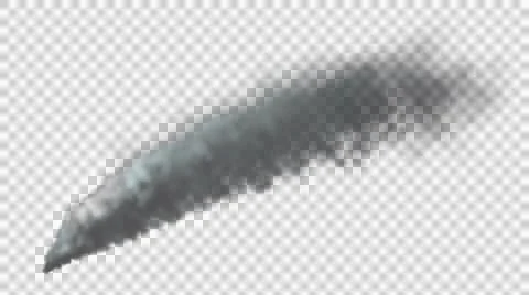 Billowing Grey Smoke element - 4K with alpha channel Vidéo 49438937