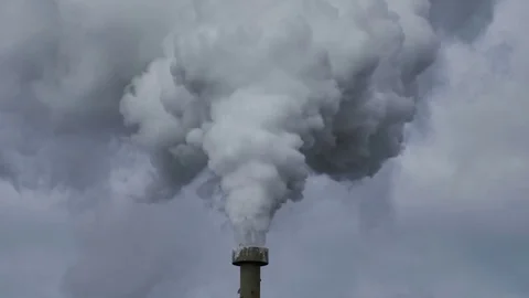 Billowing steam from smoke stack close up 4k, 60 fps for slow motion Stock Footage 78984410