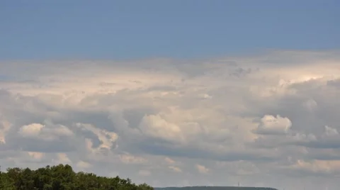 Billowy Clouds on the Horizon Time Lapse in 4K Stock Footage 53164950