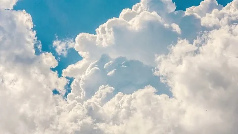Billowy clouds (Time-lapse) Stock Footage 73126516