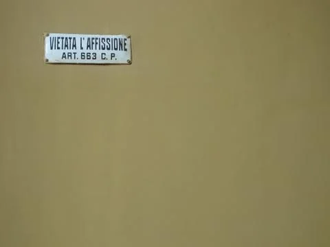 Billposting  prohibited Stock Photos