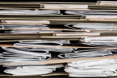 Bills and paperwork Stock Photos