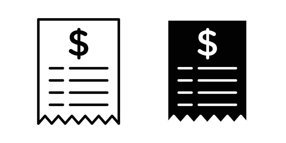 Bills icon graphic design. web icons vectors Stock Illustration