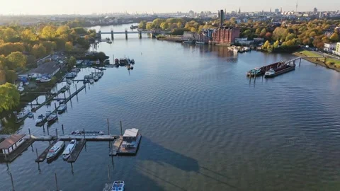 Billwerder Bay Stock Footage 246052005