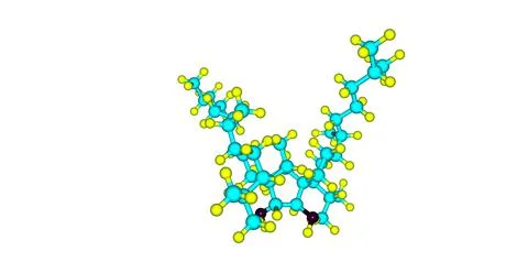 Bilobol molecular structure isolated on white Stock Illustration