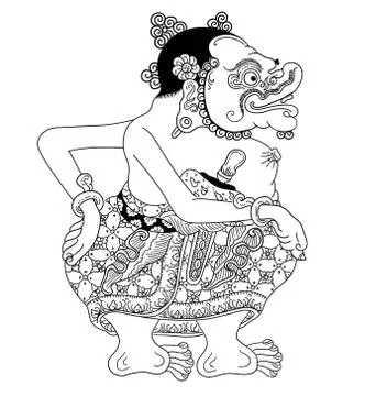 Bilung Wayang Kulit Stock Illustration