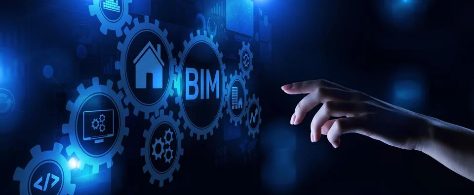 BIM Building Information modeling engineering development software 写真素材