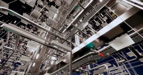 BIM model of internal engineering communications of the building Ilustración de archivo