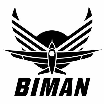 Biman Logo Icon Artwork Vector Design for Digital Use Illustrazione stock