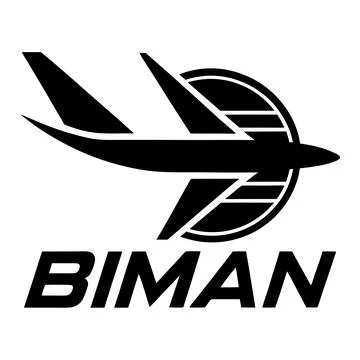 Biman Logo Icon Artwork Vector Design for Digital Use Stock Illustration