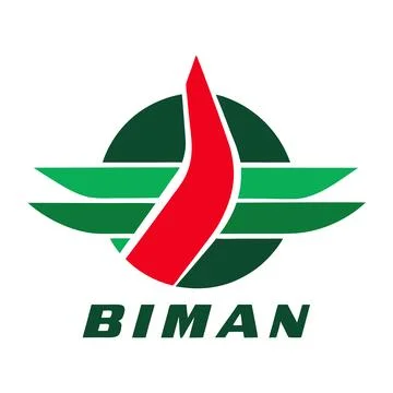 Biman Logo Icon Artwork Vector Design for Digital Use Stock Illustration