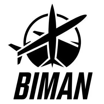 Biman Logo Icon Artwork Vector Design for Digital Use Illustrazione stock