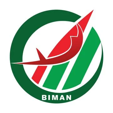 Biman Logo Icon Artwork Vector Design for Digital Use 스톡 일러스트