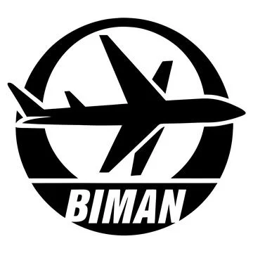 Biman Logo Icon Artwork Vector Design for Digital Use Stock-Illustration