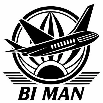 Biman Logo Icon Artwork Vector Design for Digital Use 스톡 일러스트