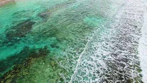 Bimini waves &amp; ocean clear waters Stock Footage 232427795