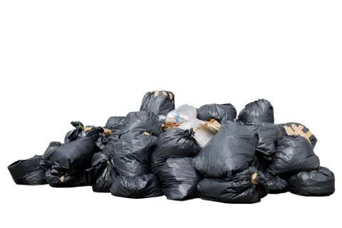 Bin bag isolated on white background Stock Photos