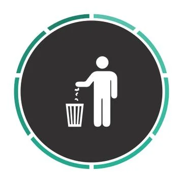 Bin computer symbol Stock Illustration