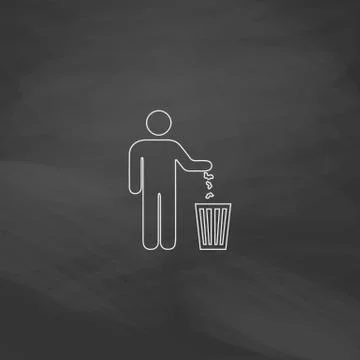 Bin computer symbol Illustrazione stock