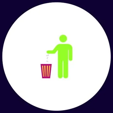 Bin computer symbol Stock-Illustration