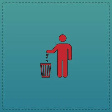 Bin computer symbol Stock Illustration