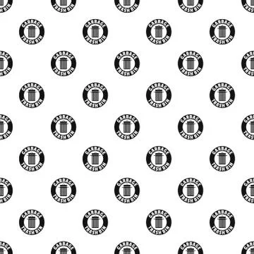 Bin dump pattern vector seamless Stockillustratie
