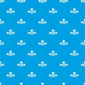 Bin household pattern seamless blue Stockillustratie