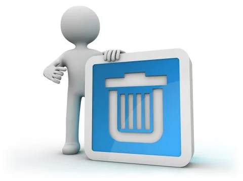Bin icon Illustrazione stock